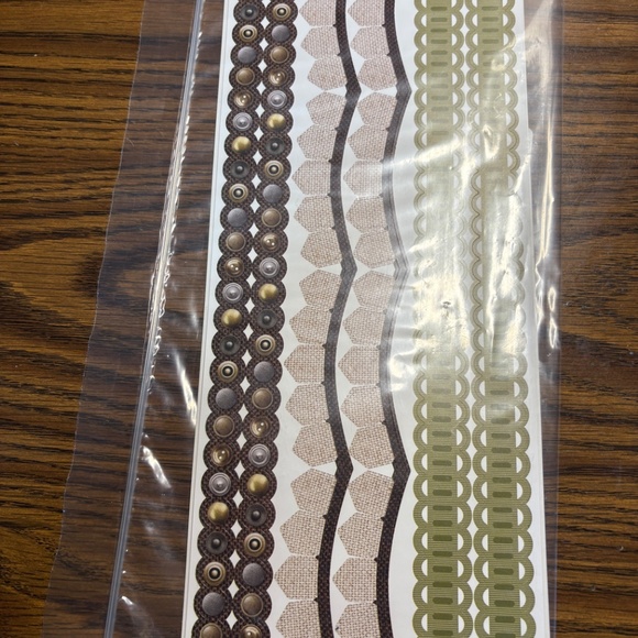 Creative Memories Burlap & Lace Designer Stickers - Picture 2 of 2